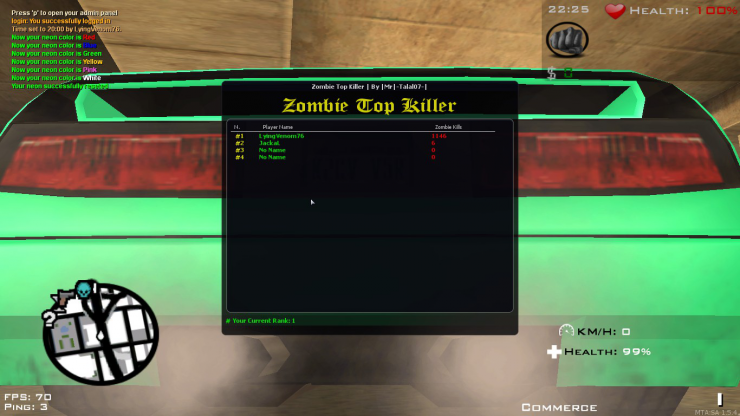 zombie top kills